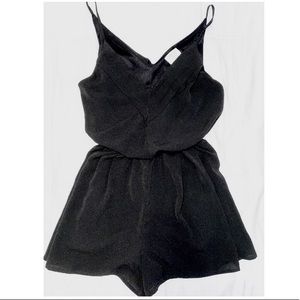 sienna sky - women’s black romper